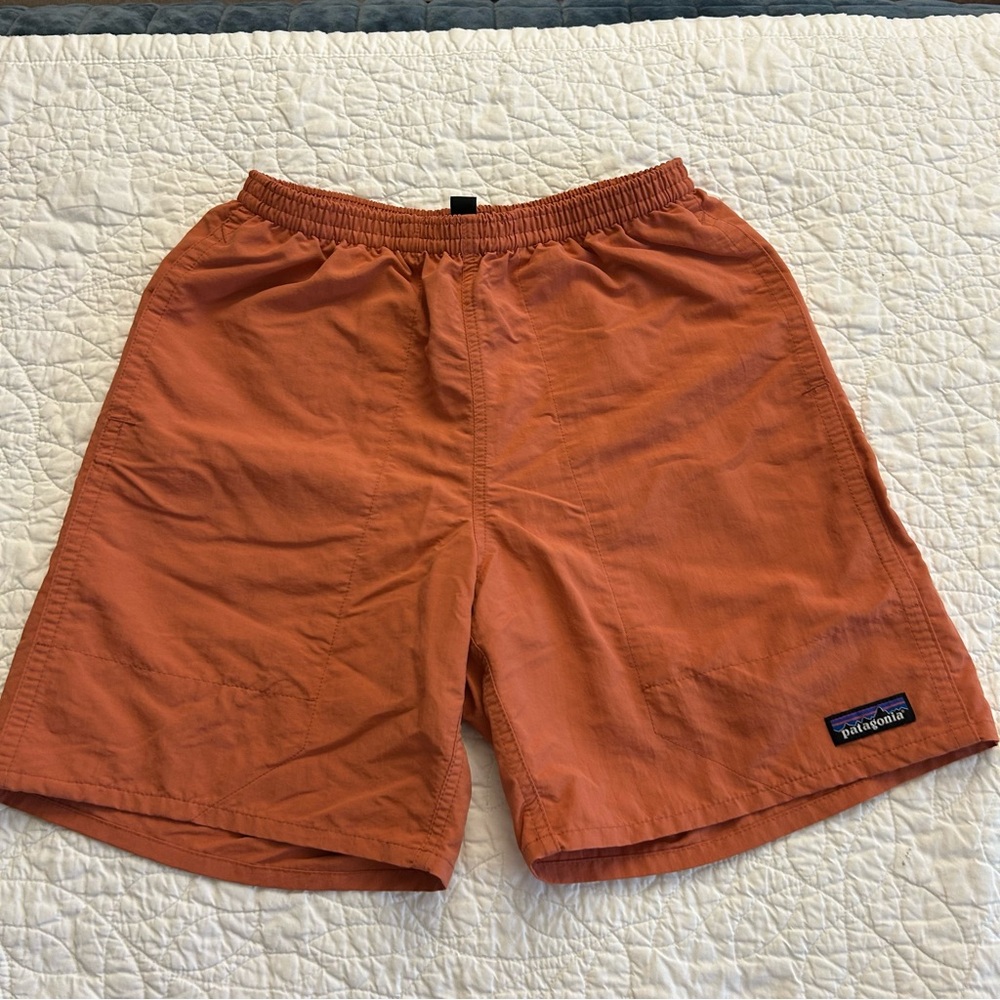 Patagonia Men’s Baggies Long Burnt Orange - Picture 2 of 6